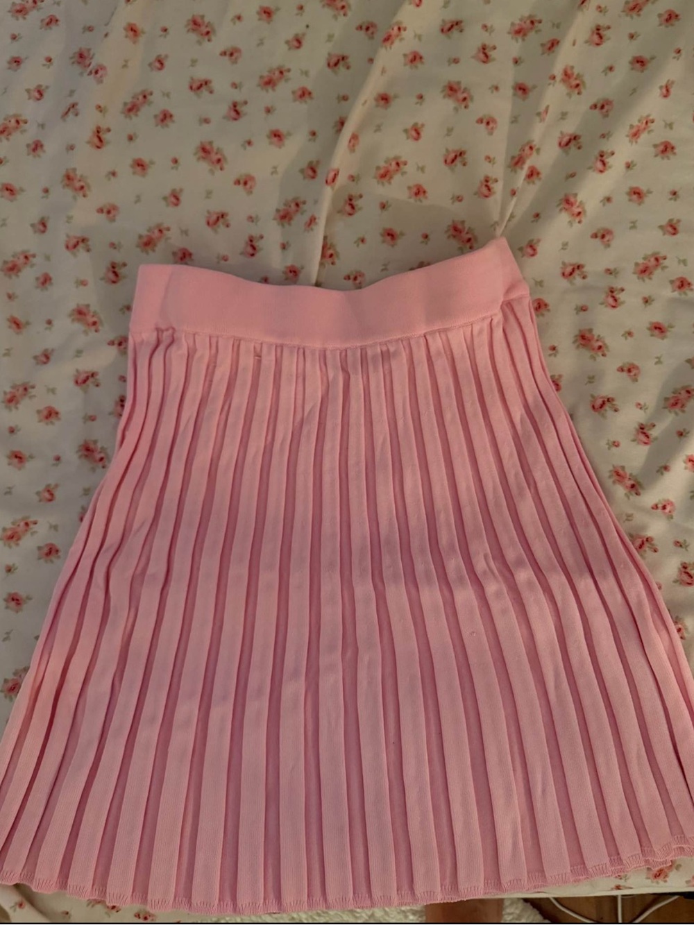 Oh Polly Pink Pleated Skirt